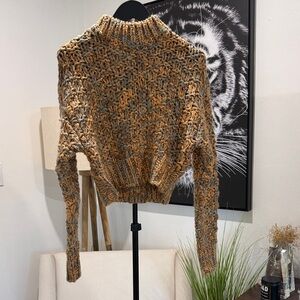 Altar'd State Multicolor Knit Turtleneck Sweater